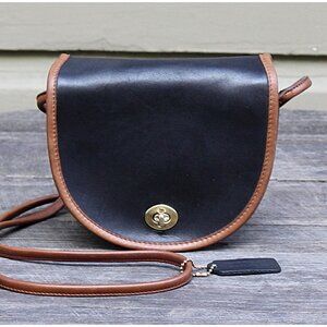 Coach Vintage - Mini Bag Spectator 6825 in color Black + British Tan, USA 1980s